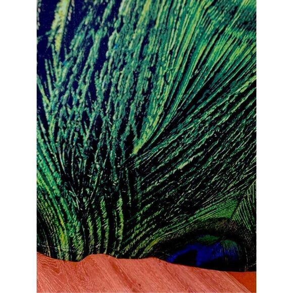 Festival Peacock Silk Jersey Maxi Dress - Picture 13 of 15